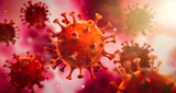 Fototapeta  - Corona Virus im Inneren des Körpers - Wuhan Virus