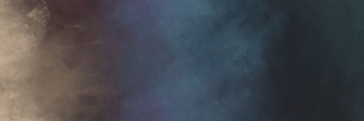 Wall Mural - horizontal vintage abstract painted background with dark slate gray, rosy brown and pastel brown colors and space for text or image. can be used as header or banner