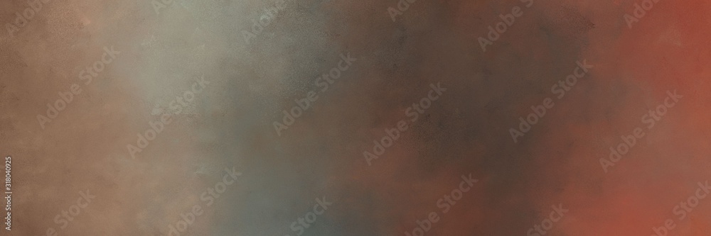 horizontal colorful distressed painting background texture with pastel brown, old mauve and gray gray colors and space for text or image. can be used as background or texture element - obrazy, fototapety, plakaty 