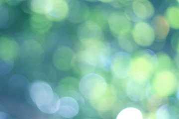 Blue Green Bokeh Background