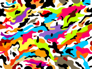 Abstract bright vector print.