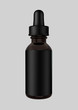 Blank Medicine Tincture Bottle lid on