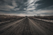Long Exposure of Dark Rural Dirt Road in the Midwest United States | Moody