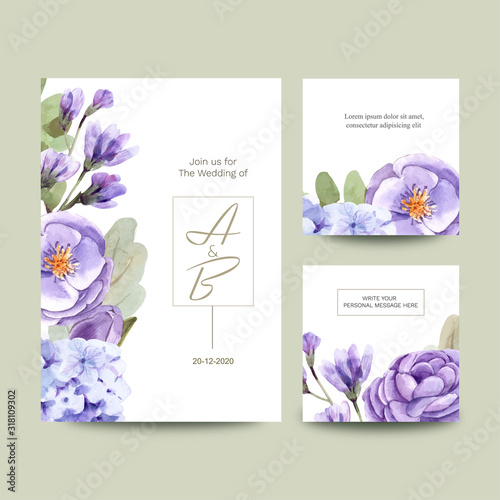 Bouquet of flowers and butterflies for use in designing