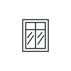 Leinwandbilder - window icon template color editable. Visa, document, arrival. windows symbol vector sign isolated on white background illustration for graphic and web design.