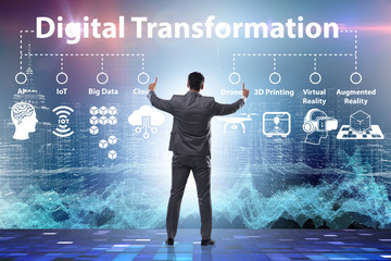 Digital transformation and digitalization technology concept