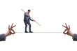 © Elnur - Businessman walking on tight rope