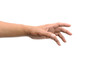 © jpjengs - Symbol empty hand holding isolated on the white background, with clipping path.
