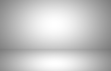 Poster - Abstract gray studio gradient wall and floor background in empty room with light