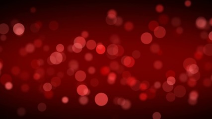 Wall Mural - red defocused bokeh particles background celebration