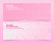 © Zein Republic Studio - Set of Abstract white and pink color background.
