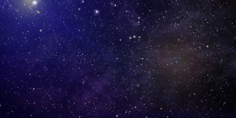 Black space with a lot of stars on background