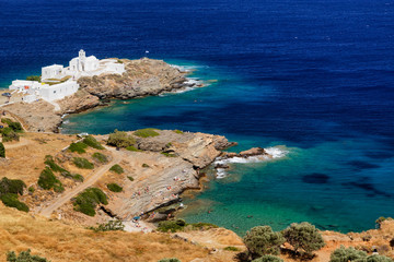 Wall Mural - Area of Chrysopigi in Sifnos