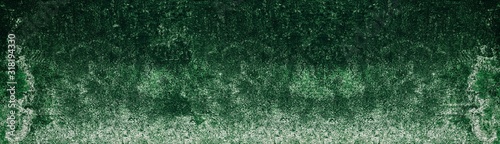 old-shabby-textured-mossy-concrete-wall-rough-green-cement-long-texture-dark-wide-background