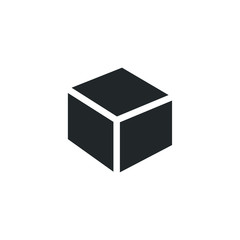 Aufkleber - Box icon template color editable. Box symbol vector sign isolated on white background illustration for graphic and web design.