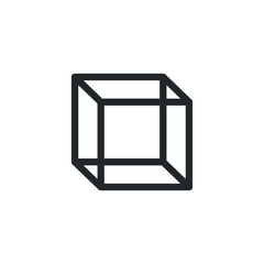 Aufkleber - Box icon template color editable. Box symbol vector sign isolated on white background illustration for graphic and web design.