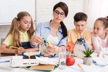 Poster - Genius kids learning about robots and coding