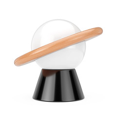 Poster - Desk Night Lamp in Shape of Abstract Planet. 3d Rendering
