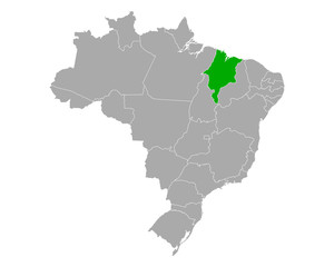  Karte von Maranhao in Brasilien