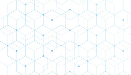 Poster - abstract geometric lines. connection and social network. concept with lines and dots. minimalistic d