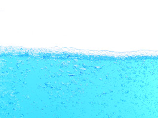 Wall Mural - blue  water with bubbles