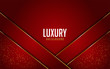 luxurious modern red and golden lines background