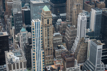  Aerial view of Manhattan skyscrapers
