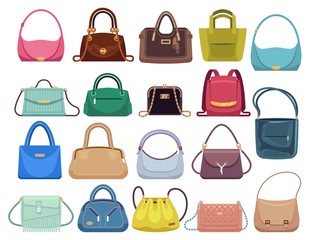 leather handbags. woman colorful luxury modern hand bag with handle, beautiful clutch and accessory 