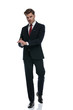 © Viorel Sima - elegant young businessman in suit rubbing palms