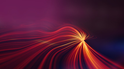 Poster - abstract red geometrical background . connection structure. science background. futuristic technolog