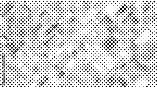 Halftone dotted background. Halftone effect vector pattern. Circle dots isola...