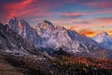 Fototapeta Fototapety góry  - Beautiful landscape of mountains during autumn