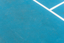 High Angle View Of A Tennis Court