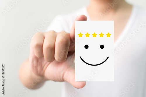 Cuadros en Lienzo Customer service experience and business satisfaction survey