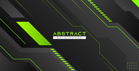 Poster - GREEN AND BLACK Modern ABSTRACT BACKGROUND PRESENTATION