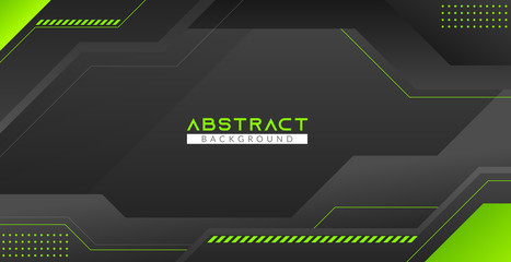 Poster - GREEN AND BLACK Modern ABSTRACT BACKGROUND PRESENTATION