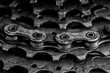 Leinwandbild Motiv close-up of bicycle chain