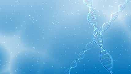 Canvas Print - DNA Strand Helix Genome Medical Science image background