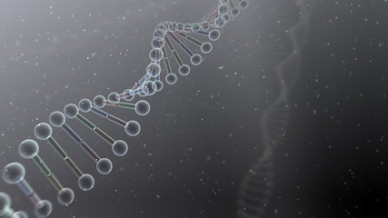 Wall Mural - DNA Strand Helix Genome Medical Science image background