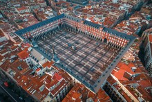 Madrid Plaza Mayor Aerial View
