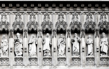 Close-Up Of Westminster Abbey Sculptures