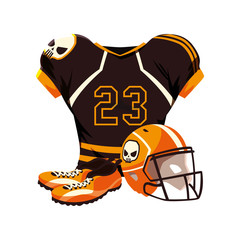 Wall Mural - american football player outfit sportsuit