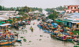 Fototapeta Dziecięca - Nga Nam Floating Market in Mekong Delta, Vietnam