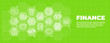 © ihorzigor - Business and finance green background with money icons