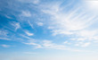 Leinwandbild Motiv Blue sky with clouds over the horizon