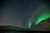 Fototapeta Tęcza - Auora borealis über Norwegen