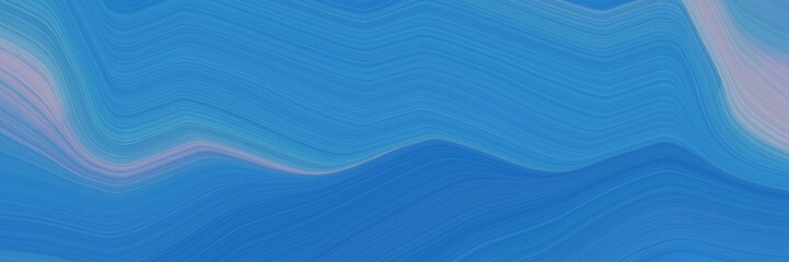Poster - surreal header design with steel blue, pastel purple and cadet blue colors. dynamic curved lines with fluid flowing waves and curves