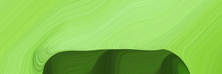Poster - dynamic header with pastel green, dark olive green and moderate green colors. dynamic curved lines with fluid flowing waves and curves