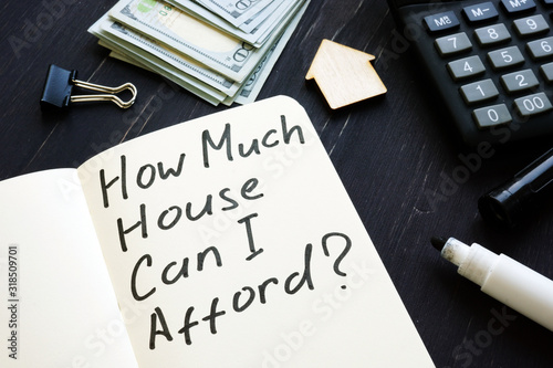 Fotografía How much house can i afford question and model of home.