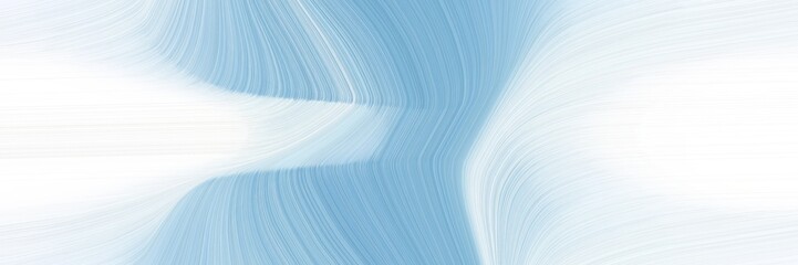 Poster - decorative banner with lavender, white smoke and light steel blue colors. dynamic curved lines with fluid flowing waves and curves